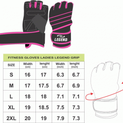 Fitness Handschoenen dames Legend Grip Roze Fitness Handschoenen dames Legend Grip Roze