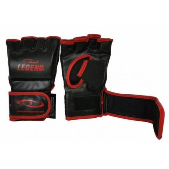 Legend Flow MMA handschoenen of Bokszak handschoenen zwart-rood Legend Flow MMA handschoenen of Bokszak handschoenen zwart-rood