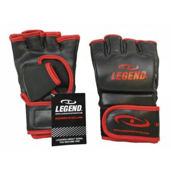 Legend Flow MMA handschoenen of Bokszak handschoenen zwart-rood Legend Flow MMA handschoenen of Bokszak handschoenen zwart-rood