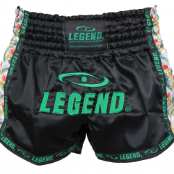 Kickboks broekje dames flower power Legend Trendy - Maat: L Kickboks broekje dames flower power Legend Trendy - Maat: L