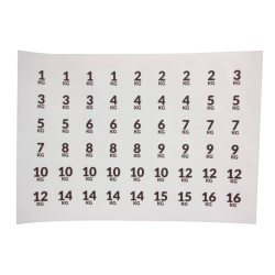 Nummer Sticker Set 108 Stuks Nummer Sticker Set 108 Stuks