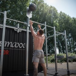 Outdoor Fitness Rek - Dubbel Wall Ball Target