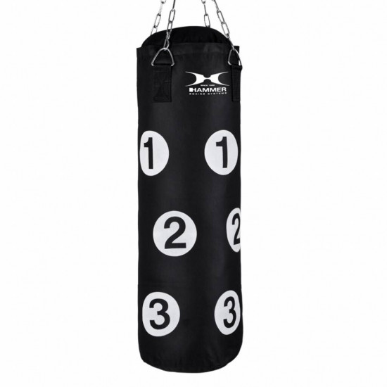 Hammer Boxing Punching bag Sparring met nummers, black, 80 x 30 cm