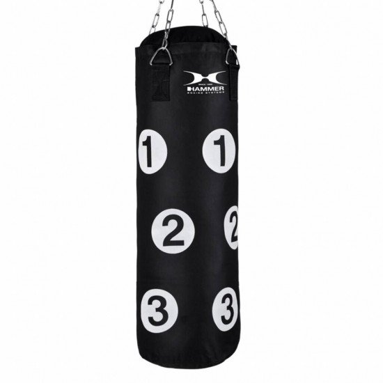 Hammer Boxing Punching bag Sparring met nummers, black, 80 x 30 cm Hammer Boxing Punching bag Sparring met nummers, black, 80 x 30 cm