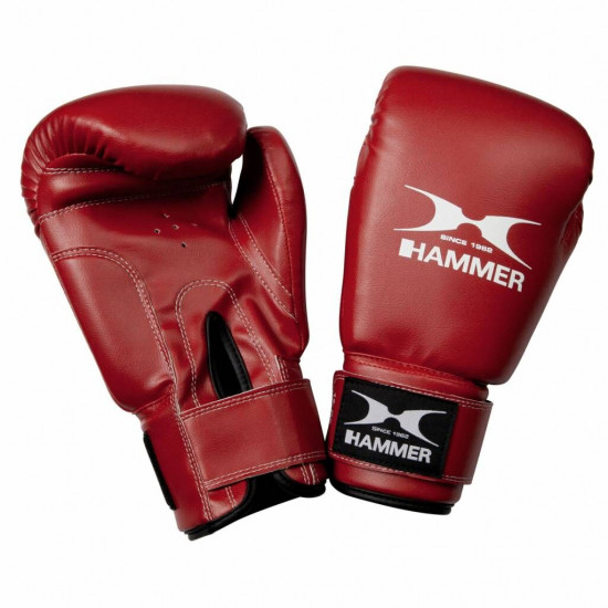 Hammer Boxing Bokshandschoenen Fit - PU -  Zwart of Rood12 OZ - Rood