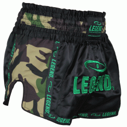Kickboks broekje Camo Army Legend Trendy  - Maat: L