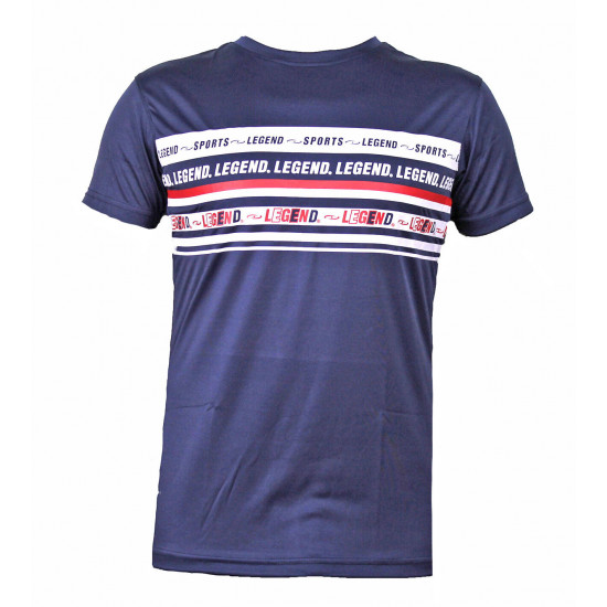 t-shirt navy blauw DriFit Legend inspiration quote - Maat: XL
