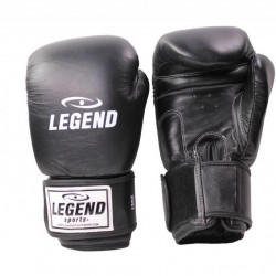 Leren Bokshandschoenen Legend Thai series Zwart - Maat: 10oz