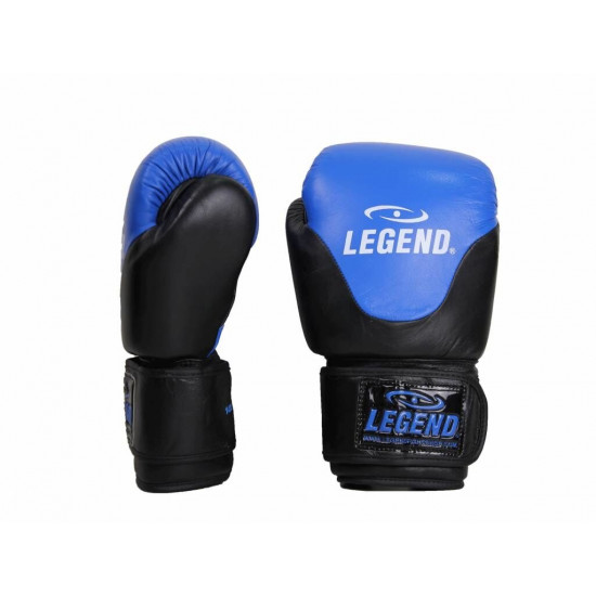 Leren Bokshandschoenen Legend Thai series Blauw - Maat: 16oz Leren Bokshandschoenen Legend Thai series Blauw - Maat: 16oz