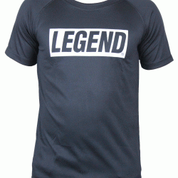 t-shirt zwart mesh Legend inspiration quote - Maat: XXXL