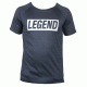 t-shirt zwart mesh Legend inspiration quote - Maat: XXS