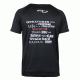 t-shirt zwart mesh Legend inspiration quote - Maat: XXS