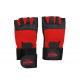 Fitness handschoenen leder zwart/rood Legend Fitness handschoenen leder zwart/rood Legend