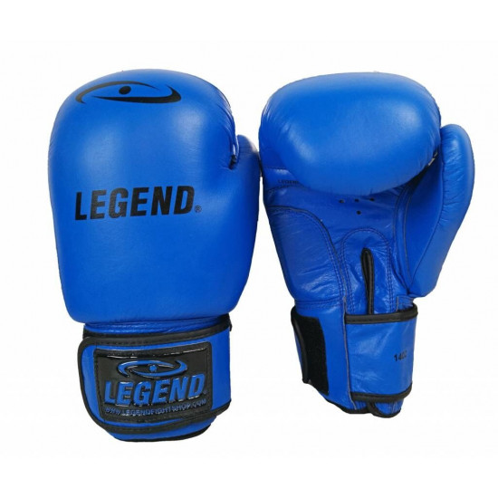 Leren Bokshandschoenen LegendPadding Blauw - Maat: 14oz Leren Bokshandschoenen LegendPadding Blauw - Maat: 14oz