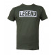 t-shirt army green Legend inspiration quote - Maat: 3XS