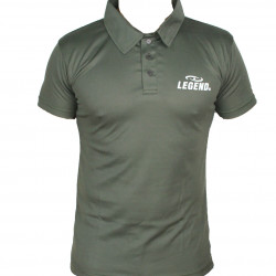Polo Legend Slimfit army green - Maat: 3XS