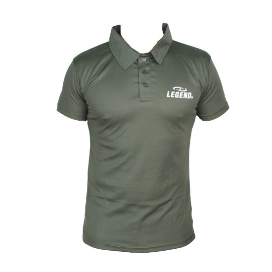 Polo Legend Slimfit army green - Maat: S