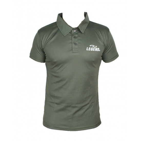 Polo Legend Slimfit army green - Maat: 2XS