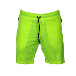 Korte broek/short Legend met rits vakken Neon Groen - Maat: S