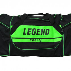 Sporttas Legend met 3 rits vakken zwart neon groen
