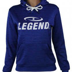 Joggingpak dames/heren met hoodie blauw - Maat: L