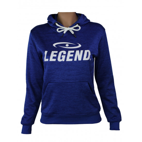 Hoodie dames/heren trendy Legend design Blauw - Maat: M