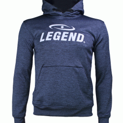 Hoodie dames/heren trendy Legend design Navy Blauw - Maat: L