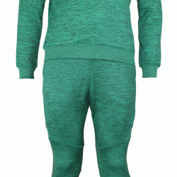 Joggingpak dames/heren met trui/sweater Groen - Maat: L