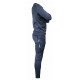 Joggingpak dames/heren met trui/sweater Navy Blauw - Maat: XL