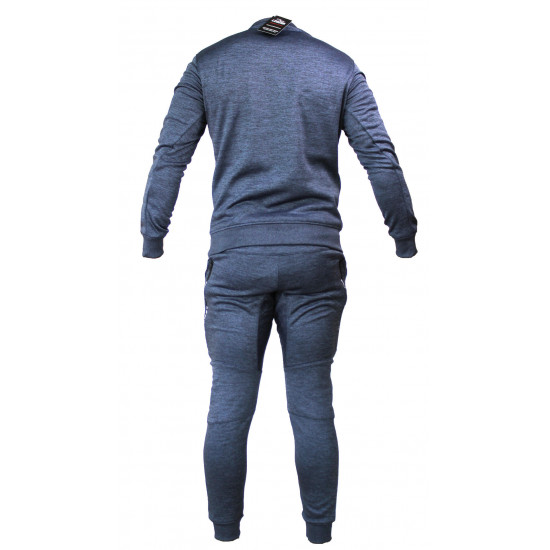 Joggingpak dames/heren met trui/sweater Navy Blauw - Maat: M