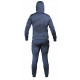 Joggingpak dames/heren met hoodie navy blauw - Maat: XXL