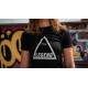 t-shirt zwart Legend triangle - Maat: XS