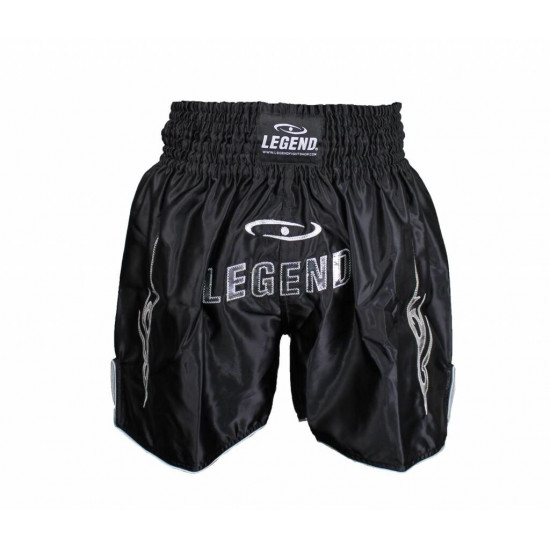 Kickboks broekje legend lang model zilver - Maat: XXS Kickboks broekje legend lang model zilver - Maat: XXS