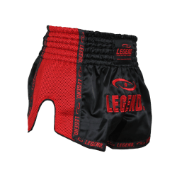 Legend Trendy, Nieuwste Model Kickboks broekje Mesh Rood  - Maat: XXS