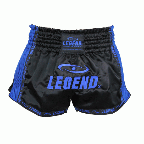 Kickboks broekje blauw mesh Legend Trendy  - Maat: M