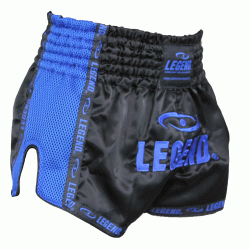 Kickboks broekje blauw mesh Legend Trendy  - Maat: L
