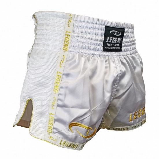 Kickboks broekje gold/white Legend Trendy  - Maat: XL