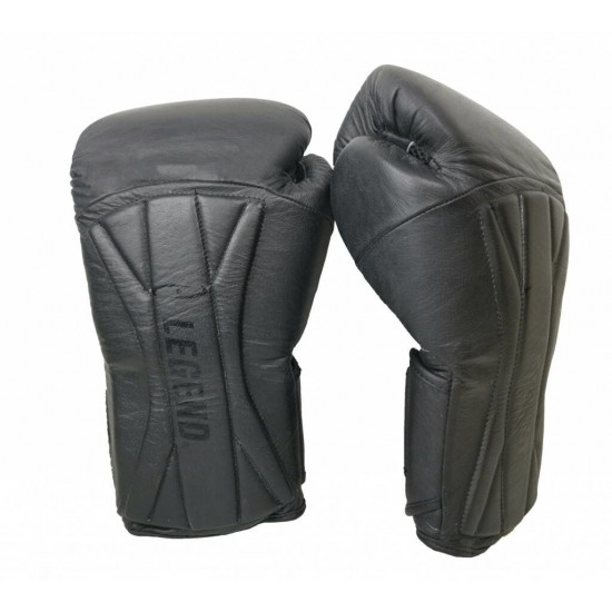 Bokshandschoenen leer Legend Power Special Mat Zwart - Maat: 16oz Bokshandschoenen leer Legend Power Special Mat Zwart - Maat: 16oz