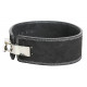 Power Lifting Fitness Riem lever zwart suede leer - Maat: S