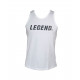 Tank Top heren wit Legend - Maat: 3XS Tank Top heren wit Legend - Maat: 3XS