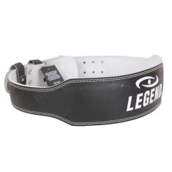 Fitness Riem zwart Leder Legend - Maat: L