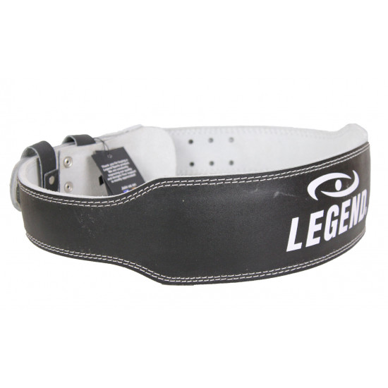 Fitness Riem zwart Leder Legend - Maat: XL