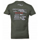 t-shirt army green Legend inspiration quote - Maat: XXL