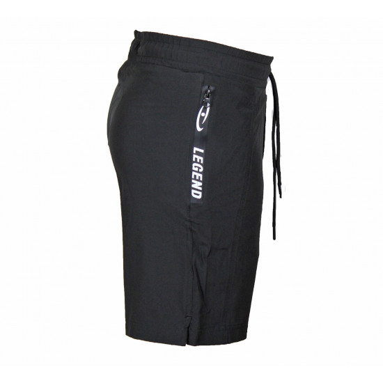 Korte broek/short Legend met rits vakken Zwart - Maat: M
