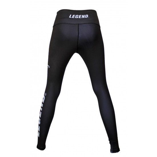 Sportlegging dames Legend Zwart/wit - Maat: L