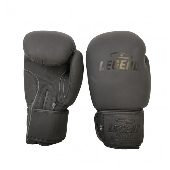Leren Bokshandschoenen LegendPadding Mat Zwart - Maat: 16oz Leren Bokshandschoenen LegendPadding Mat Zwart - Maat: 16oz