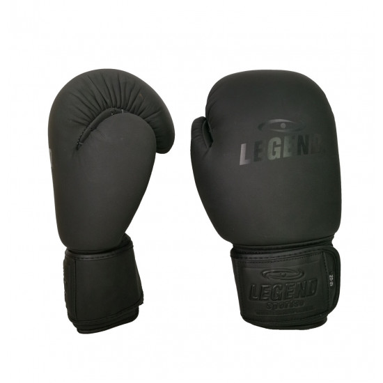 Leren Bokshandschoenen LegendPadding Mat Zwart - Maat: 16oz Leren Bokshandschoenen LegendPadding Mat Zwart - Maat: 16oz