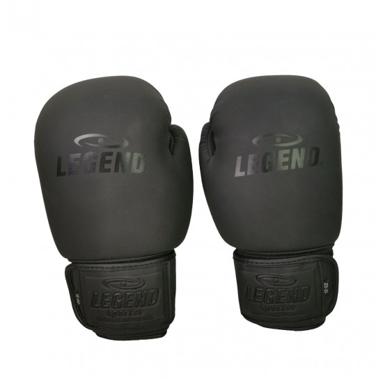 Leren Bokshandschoenen LegendPadding Mat Zwart - Maat: 16oz Leren Bokshandschoenen LegendPadding Mat Zwart - Maat: 16oz