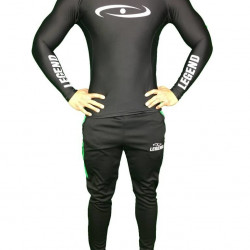 Sportshirt Legend DryFit zwart lange mouwen Sublimation - Maat: XXL