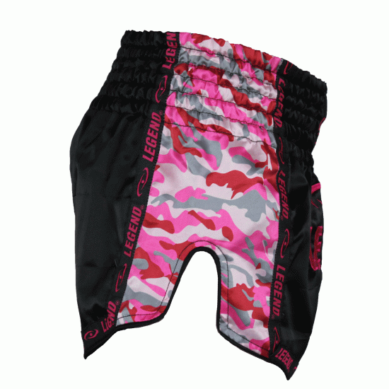 Dames Kickboks broekje Camo roze Legend Trendy  - Maat: XXL